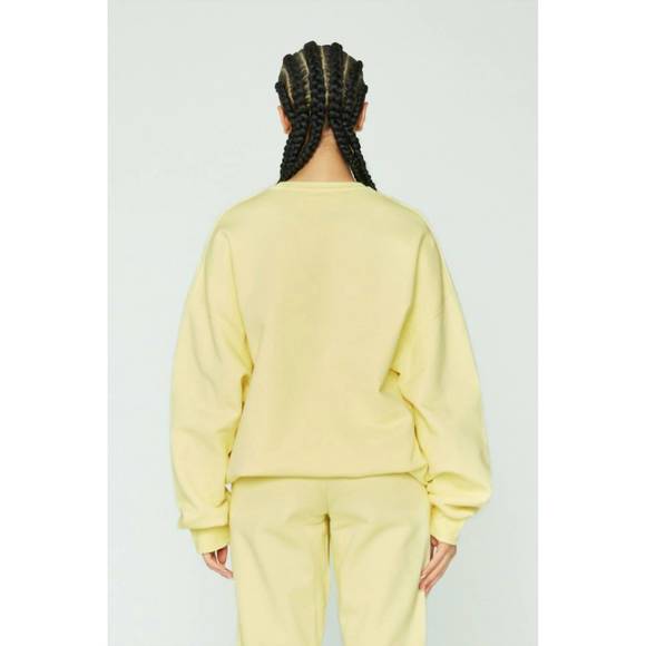 NEW ROTATE iris crewneck sweatshirt in yellow - Picture 2 of 5
